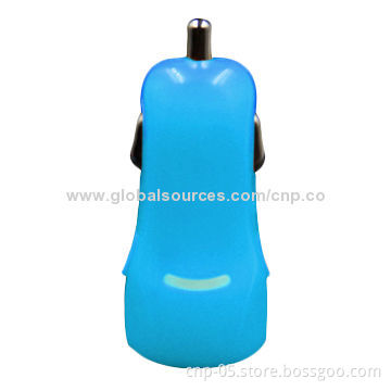 Fashionable and Mini Design Car Charger, Dual PortNew